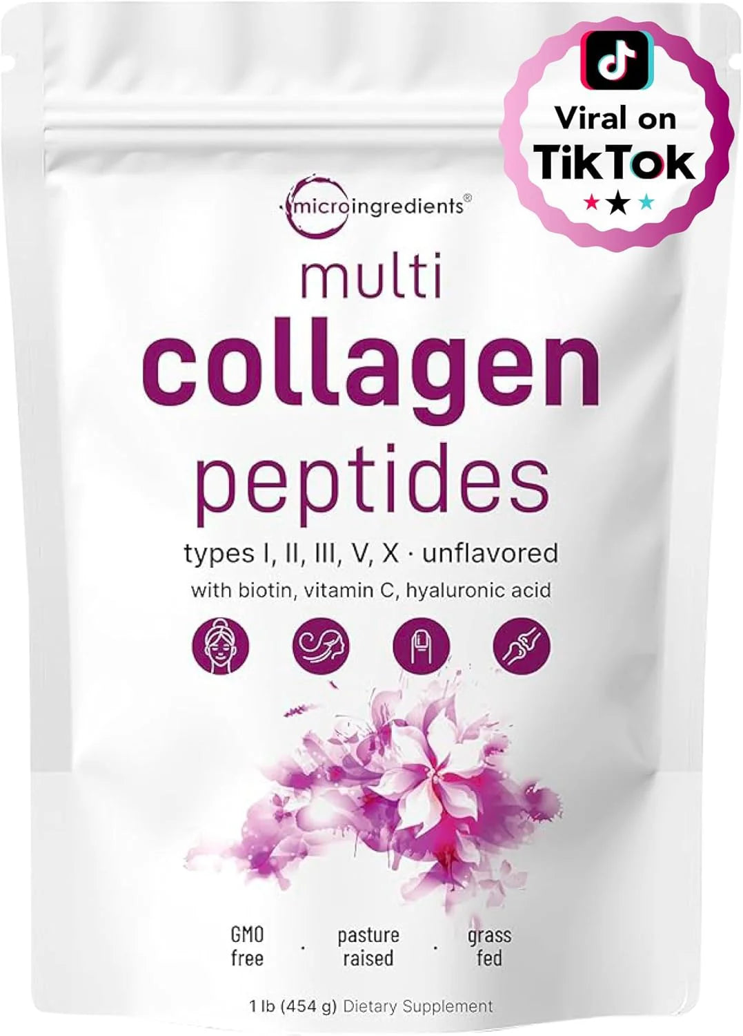 Colágeno múltiple en polvo — piel, articulaciones y cabello más fuertes