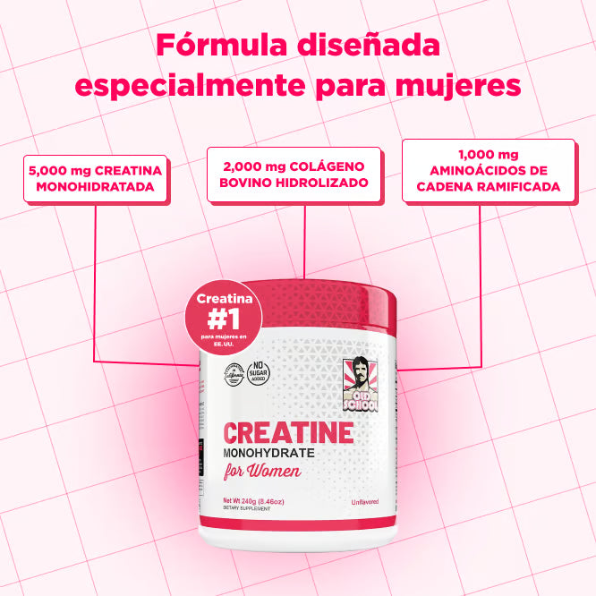 Creatina para mujeres — más fuerza y resistencia desde la primera semana