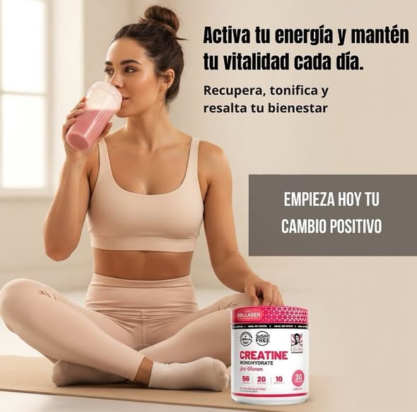 Creatina para mujeres — más fuerza y resistencia desde la primera semana