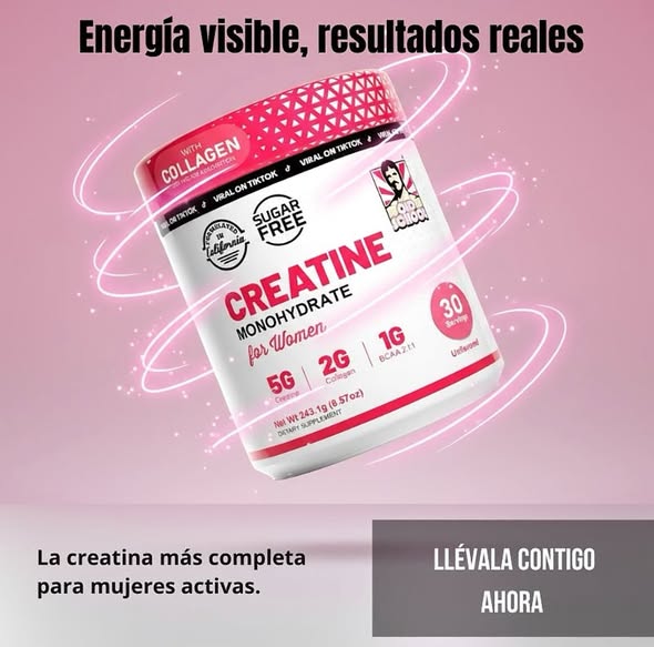 Creatina para mujeres — más fuerza y resistencia desde la primera semana