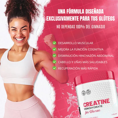 Creatina para mujeres — más fuerza y resistencia desde la primera semana