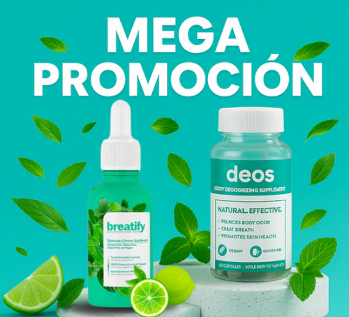 Combo desodorante + spray bucal — protección completa contra el mal olor todo el día