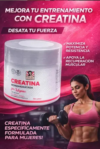 Creatina para mujeres — más fuerza y resistencia desde la primera semana