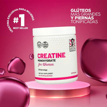 Creatina para mujeres — más fuerza y resistencia desde la primera semana