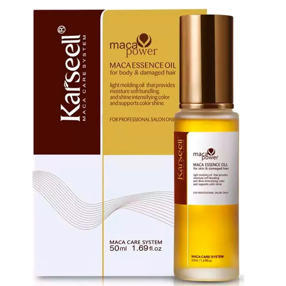 Combo cabello brillante: Aceite de Argán Karseell + Sérum reparador