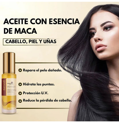 Combo cabello brillante: Aceite de Argán Karseell + Sérum reparador