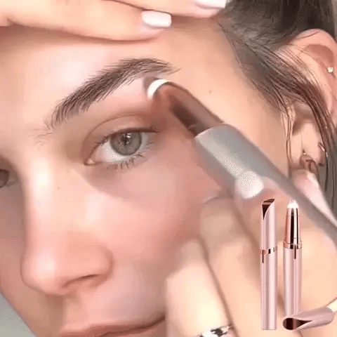 Depiladora eléctrica de cejas — resultado perfecto sin dolor ni irritación