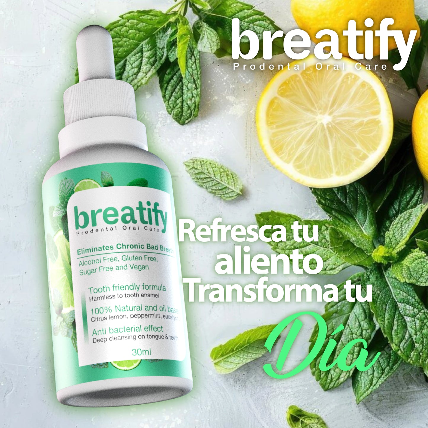 Combo desodorante + spray bucal — protección completa contra el mal olor todo el día