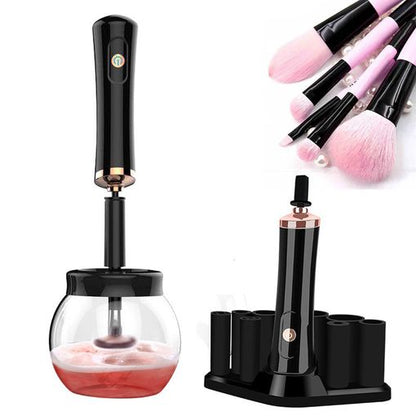 Limpiador eléctrico de brochas de maquillaje — limpieza profunda en segundos