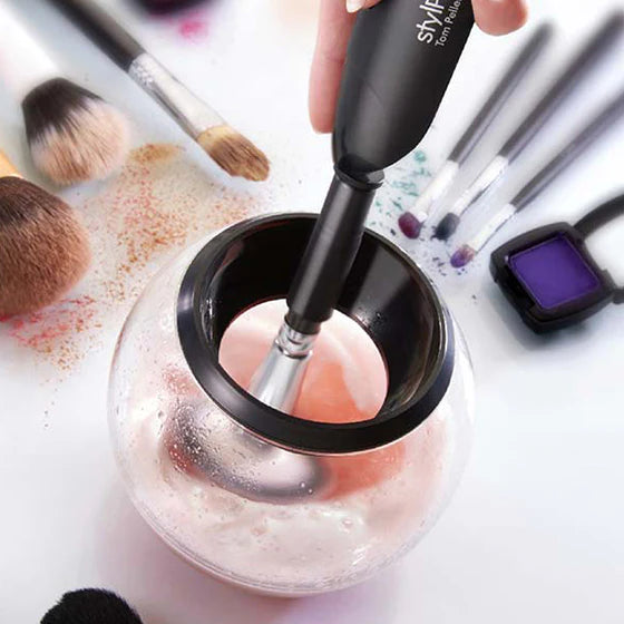 Limpiador eléctrico de brochas de maquillaje — limpieza profunda en segundos