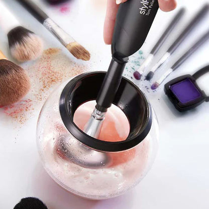 Limpiador eléctrico de brochas de maquillaje — limpieza profunda en segundos