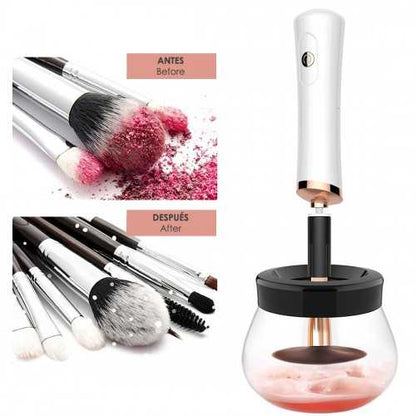 Limpiador eléctrico de brochas de maquillaje — limpieza profunda en segundos